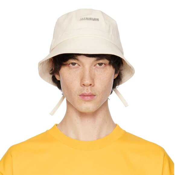 Jacquemus Off-White Les Classiques 'Le bob Gadjo' Hat - Picture 1 of 6
